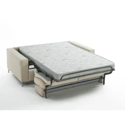 Canapé convertible express Beige 3 places CARLA