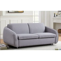Canapé convertible express Naturali Tissu Gris clair