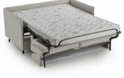 Canapé convertible express Gris Clair 3 places ELISA