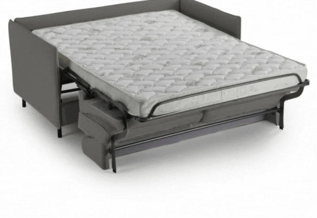 Canapé convertible express Gris anthracite 3 places ELISA