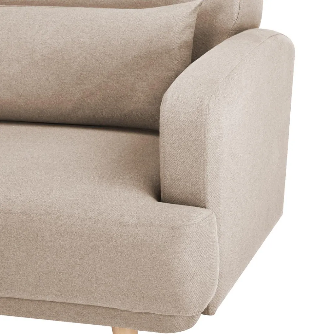 Canapé convertible Jack 3 places Beige