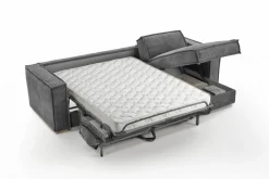 Canapé d'angle reversible Gris Anthracite convertible express avec méridienne coffre ISABELLA Angle