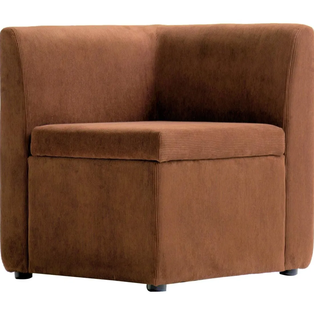 Canapé modulable VARDE design scandinave velours côtelé avec mousse de densité supérie