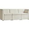 Canapé modulable VARDE design scandinave raffiné en velours côtelé avec mousse de densité supérieure