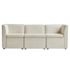 Canapé modulable VARDE design scandinave raffiné en velours côtelé avec mousse de densité supérieure