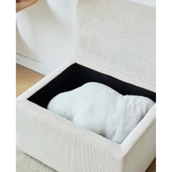 Canapé modulable VARDE design scandinave en velours côtelé avec mousse de densité supérie