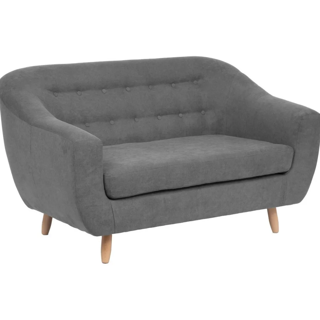 Canapé Retro, 2 places, gris