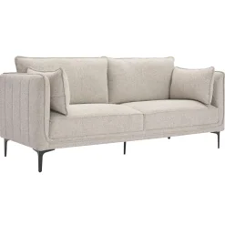 Canape 3 places en Metal gris