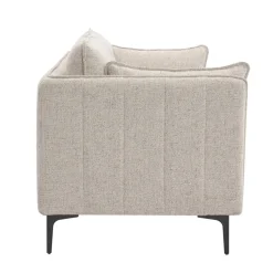 Canape 3 places en Metal gris