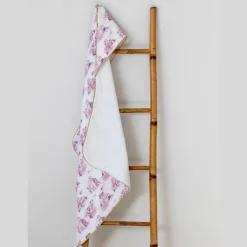 Cape de bain pour bébé Jouy rose