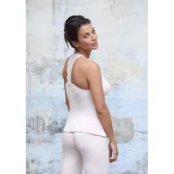 Caraco d'allaitement rose Cache Coeur Lingerie en viscose