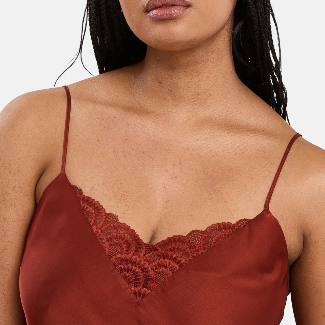 Caraco pyjama homewear - Marron en viscose