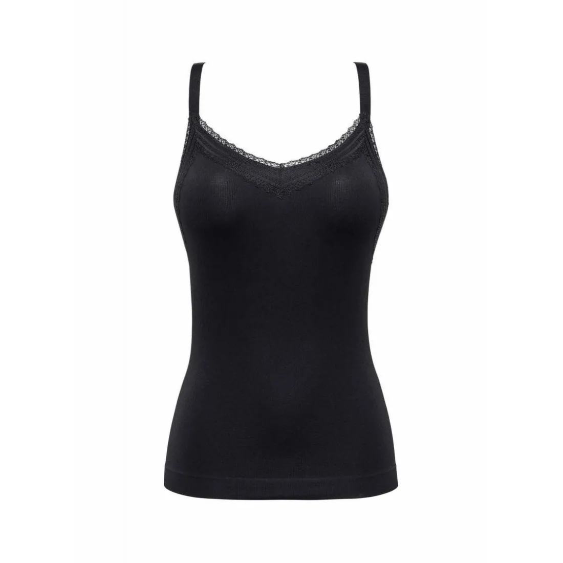 Caraco sans armatures - Noir en coton