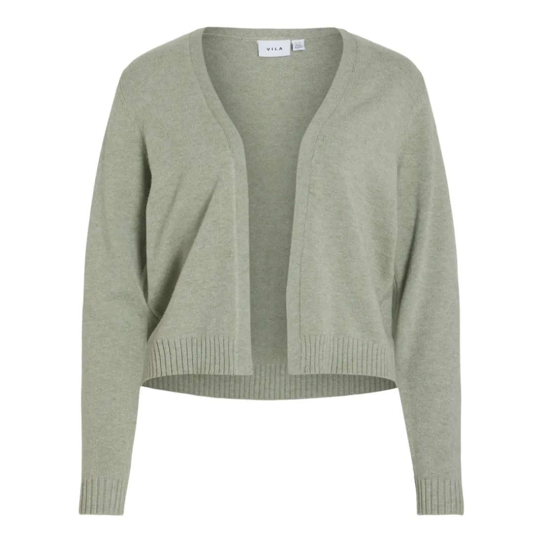 Cardigan court à maille en viscose Ril vert Mae