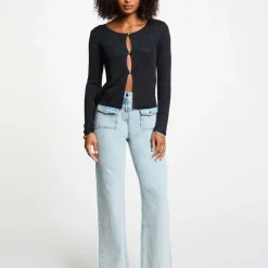 Cardigan femme noir