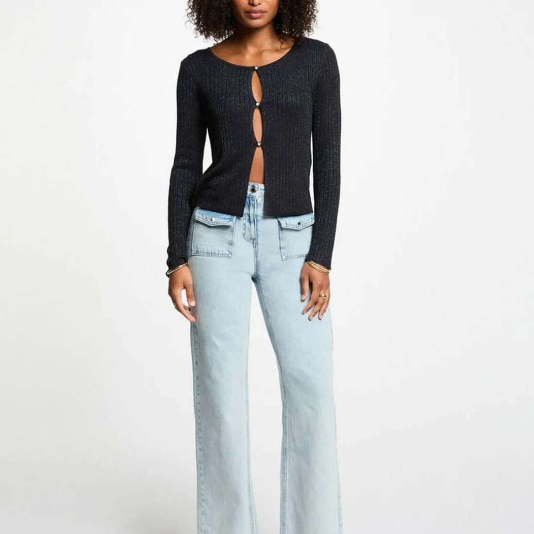 Cardigan femme noir