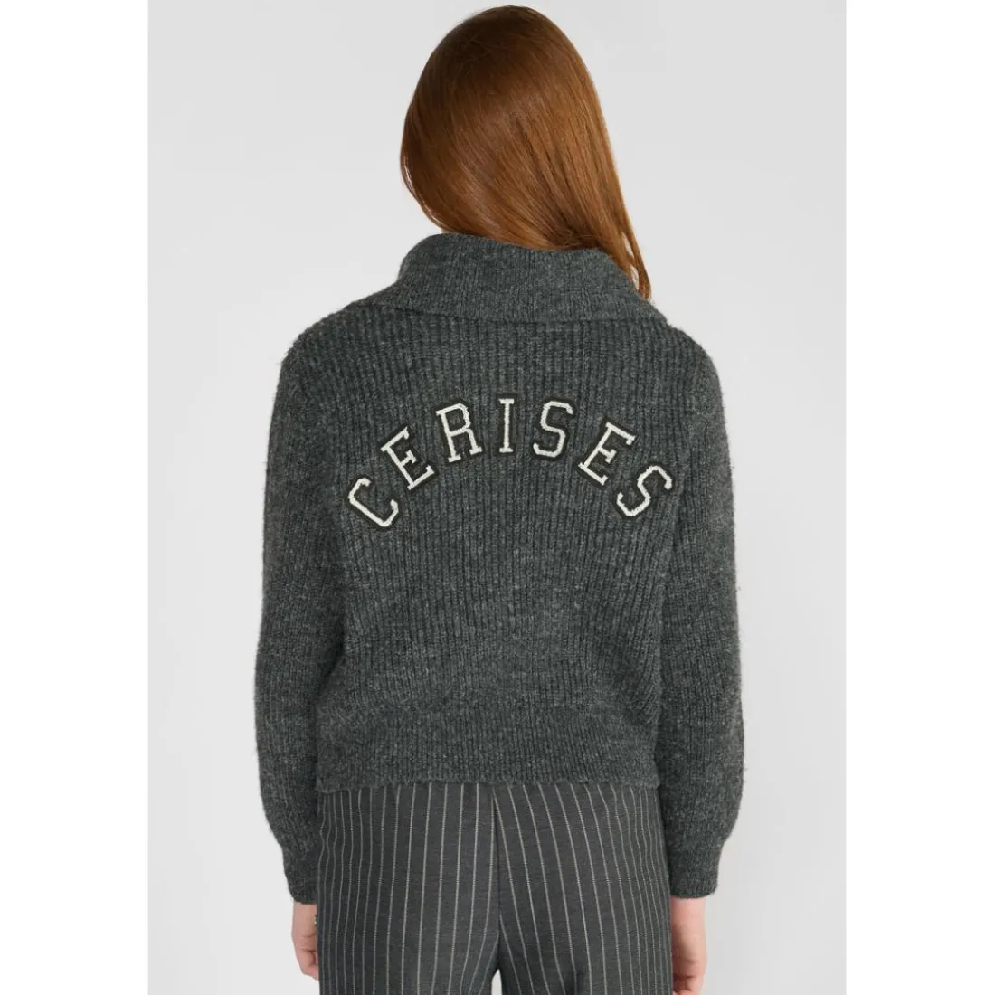 Cardigan fille FORDGI gris Cate