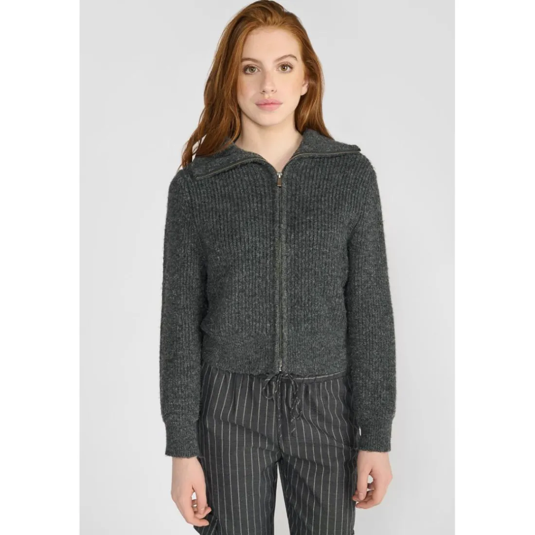 Cardigan fille FORDGI gris Cate