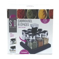 Carrousel Carre 8 pots couvercle plastique HALLIE