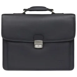 Cartable A4 Cuir CONFORT Marine Cael