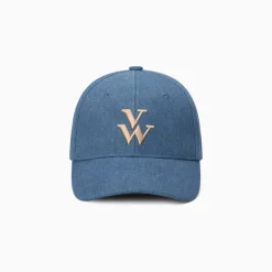 Casquette Clem denim clair à monogramme brodé