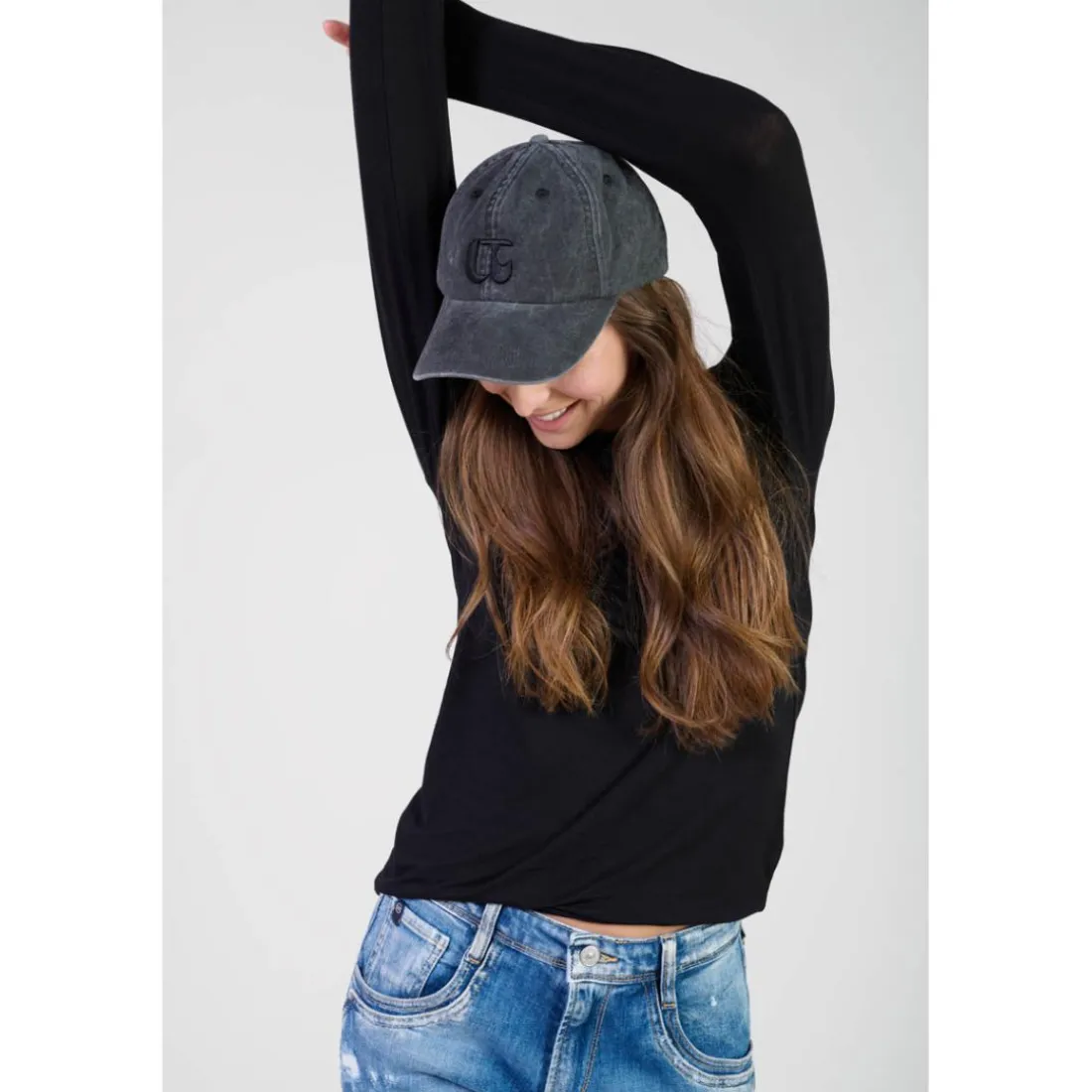 Casquette LOGA noir Eva en coton