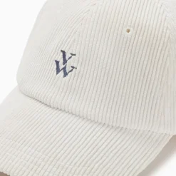 Casquette velours cotele beige beige en tissu