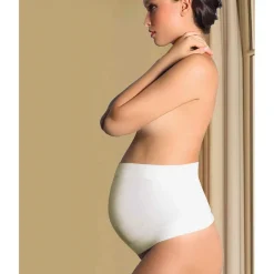 Ceinture de grossesse Blanc - Cache Coeur en coton