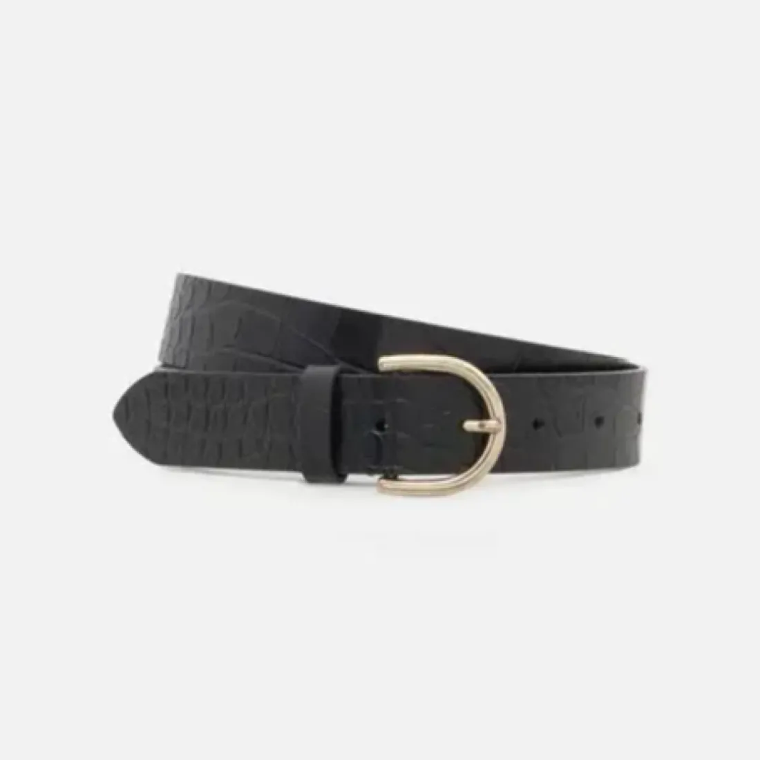 Ceinture femme noire en cuir