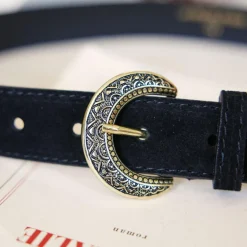 Ceinture noir VIVIAN en cuir