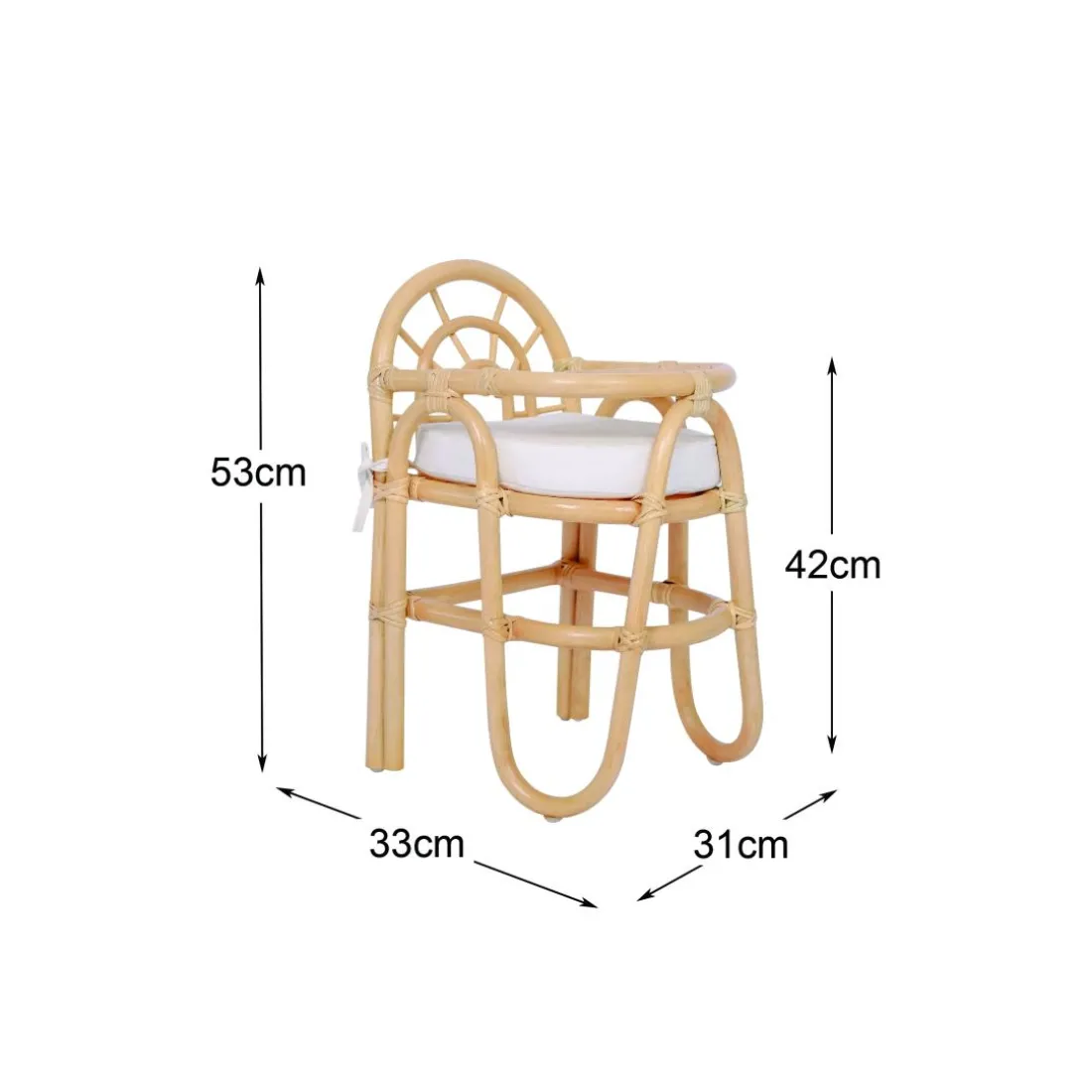 Cette chaise confortable et sécurisée design attrayant