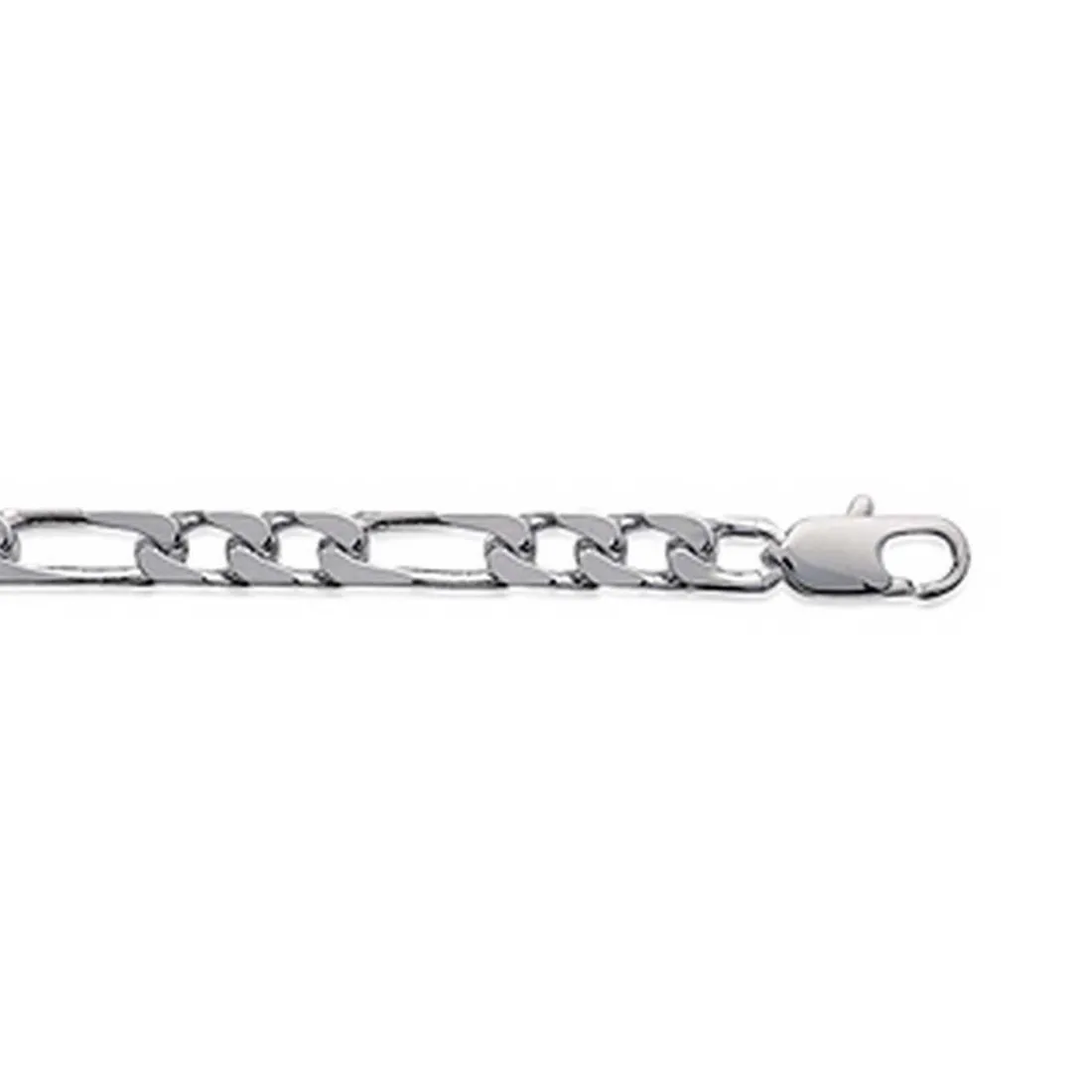 Chaine homme argent rhodié 4 mm - W3YZ5Y