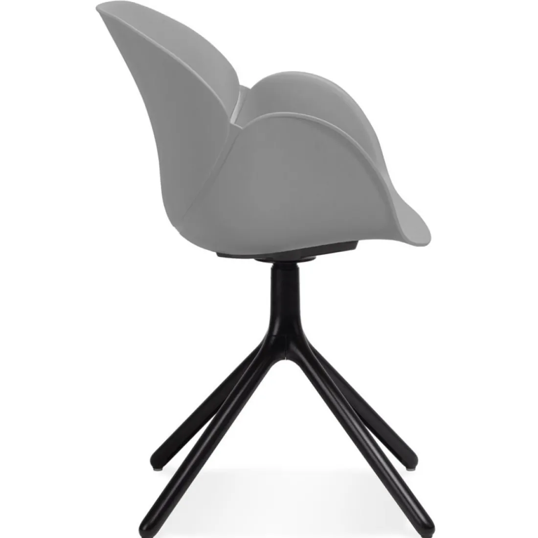 Chaise avec accoudoirs 'APODIS' grise en matière plastique