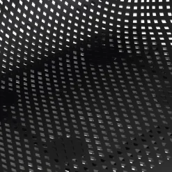 Chaise avec accoudoirs perforée 'DRAK' noire