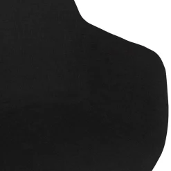 Chaise avec accoudoirs 'RIGA' en tissu noir