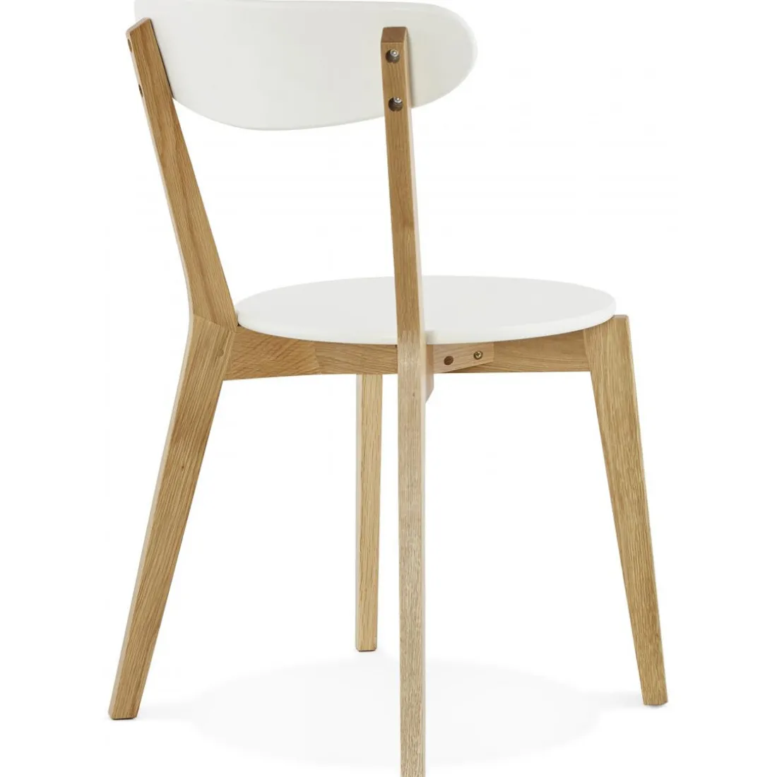 Chaise àcandinave blanche 45x52x80 cm LORIE