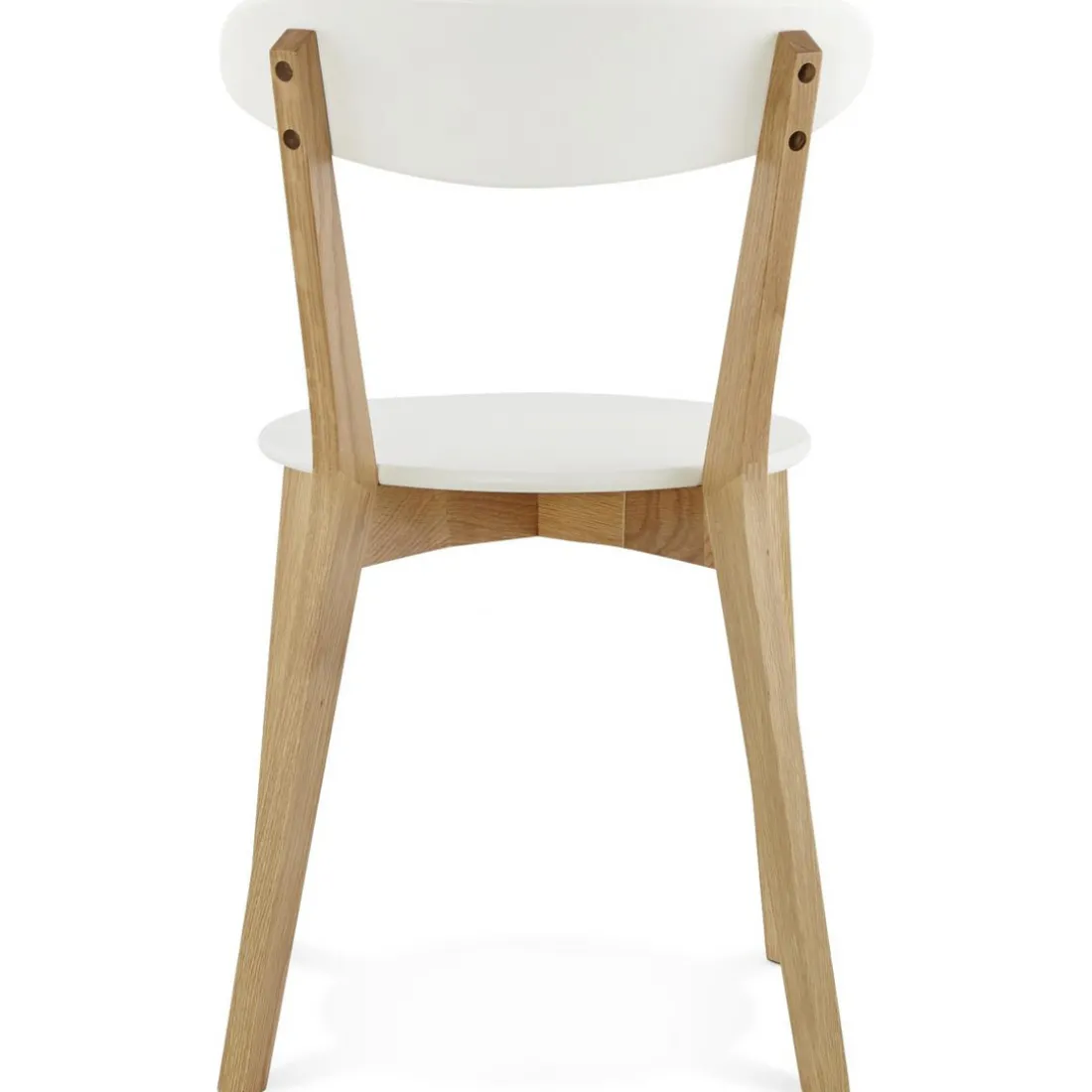 Chaise àcandinave blanche 45x52x80 cm LORIE