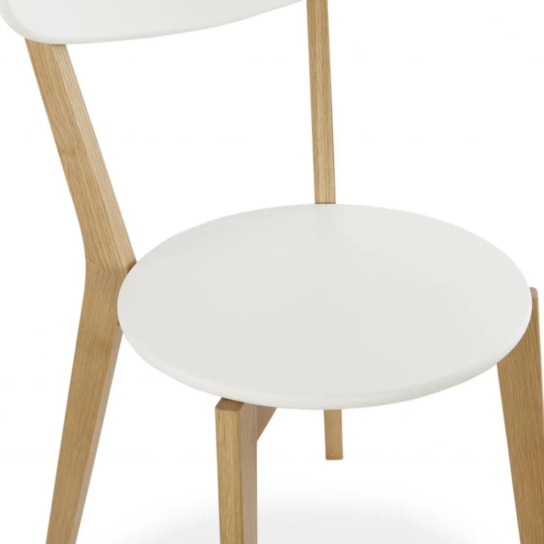 Chaise àcandinave blanche 45x52x80 cm LORIE