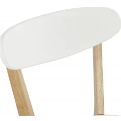 Chaise àcandinave blanche 45x52x80 cm LORIE