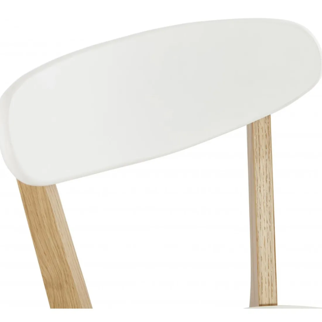 Chaise àcandinave blanche 45x52x80 cm LORIE
