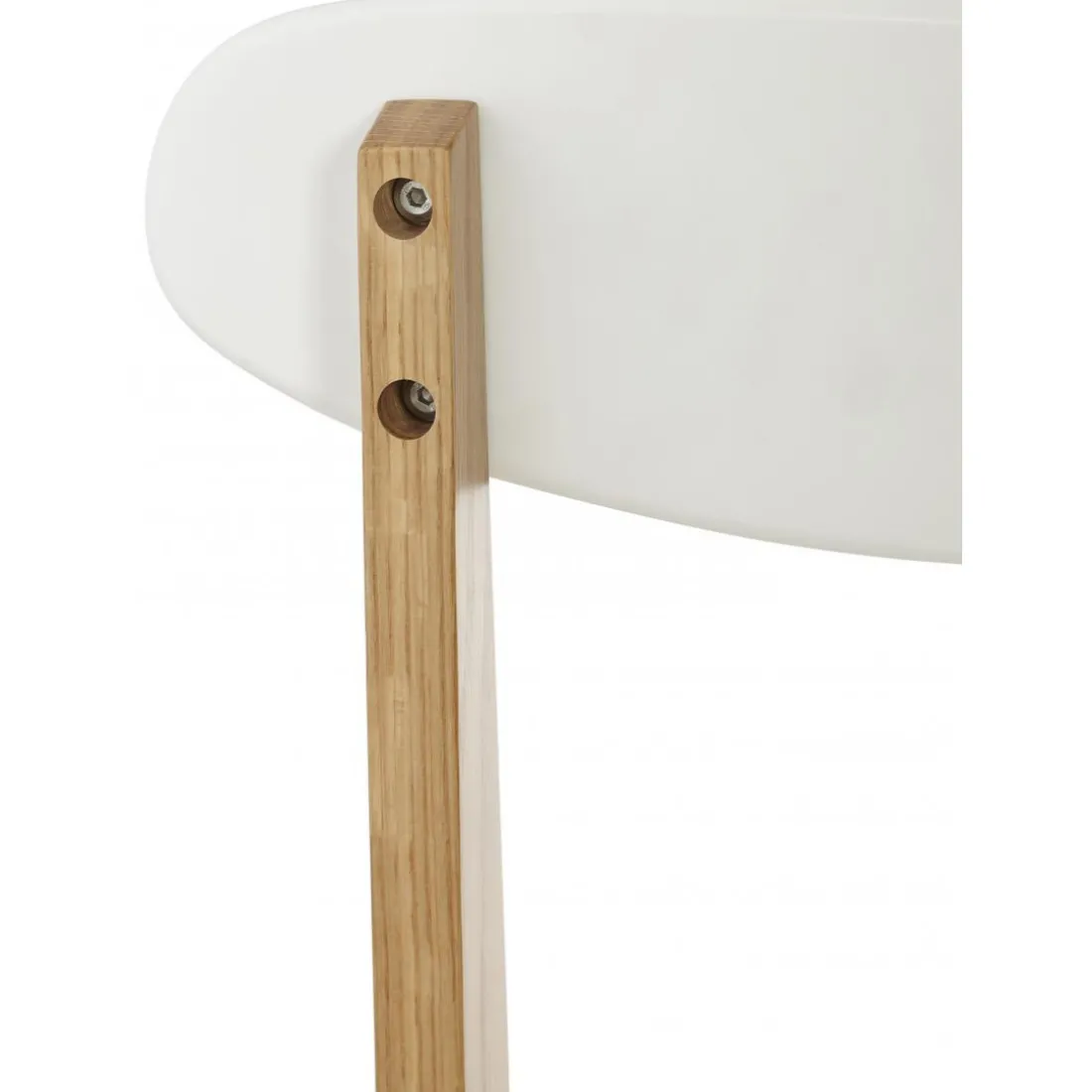 Chaise àcandinave blanche 45x52x80 cm LORIE