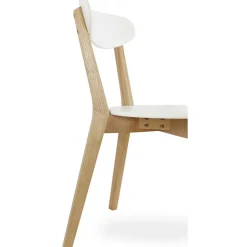 Chaise àcandinave blanche 45x52x80 cm LORIE