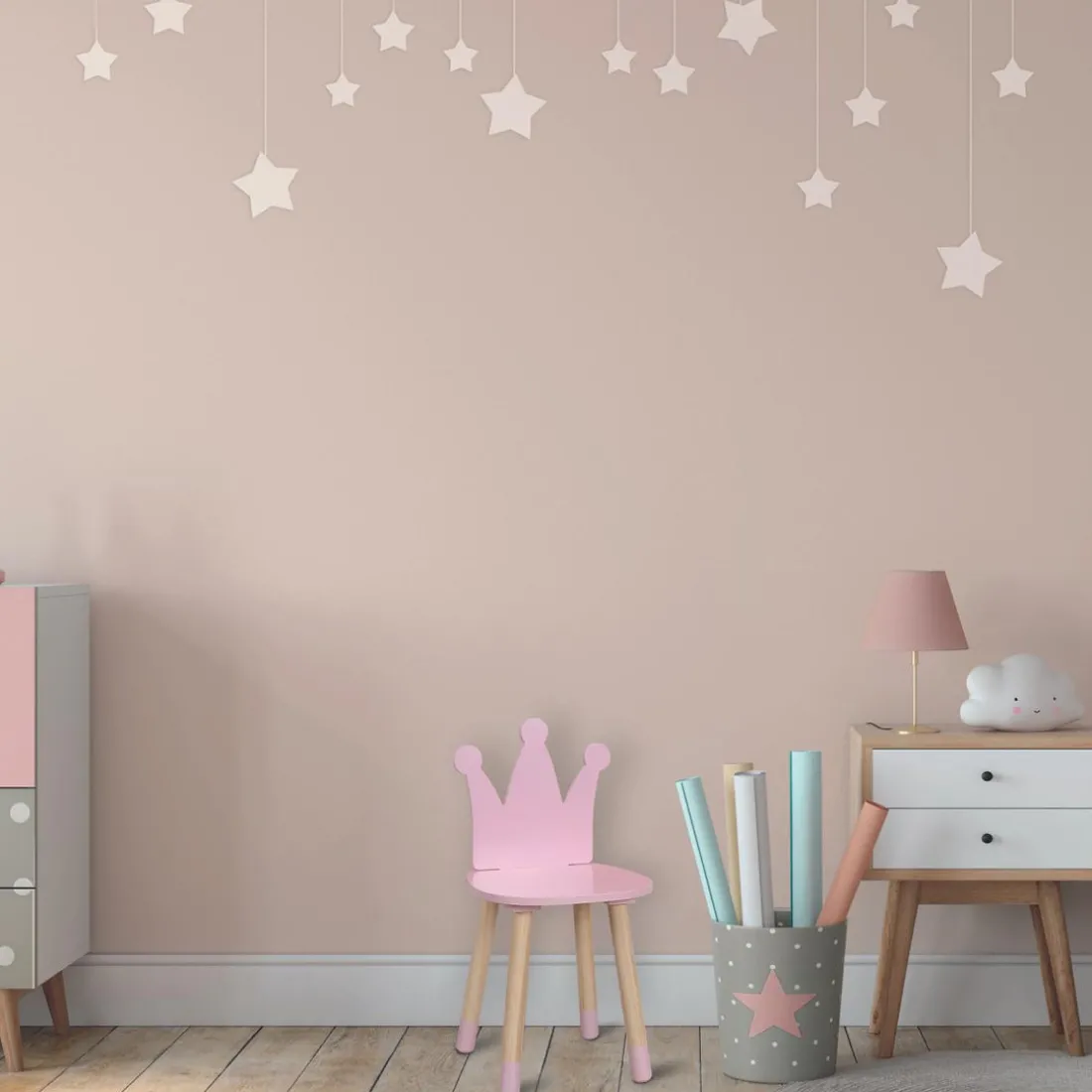 Chaise Couronne Rose