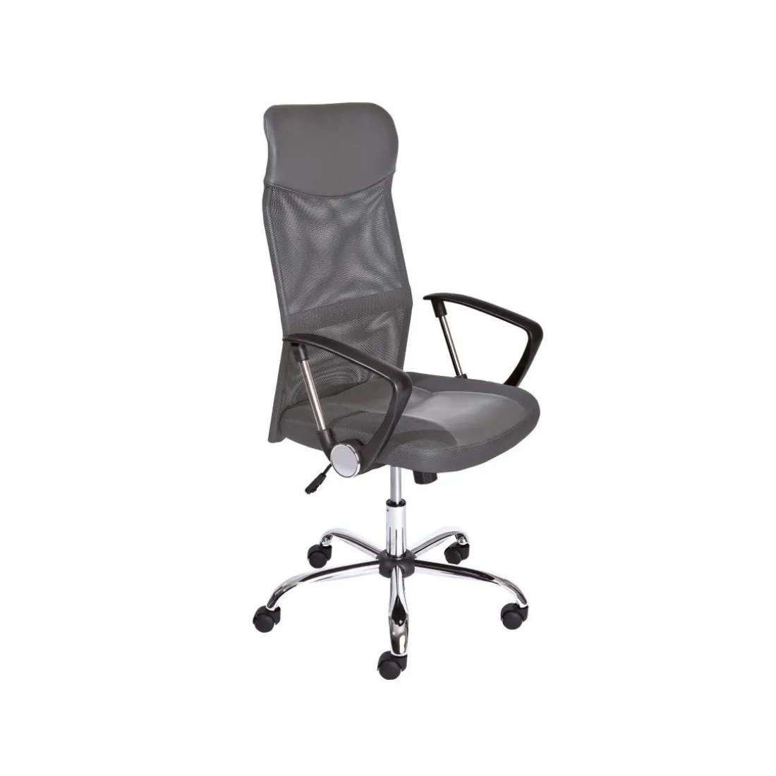 Chaise de Bureau à Hauteur Réglable Gris TORINO