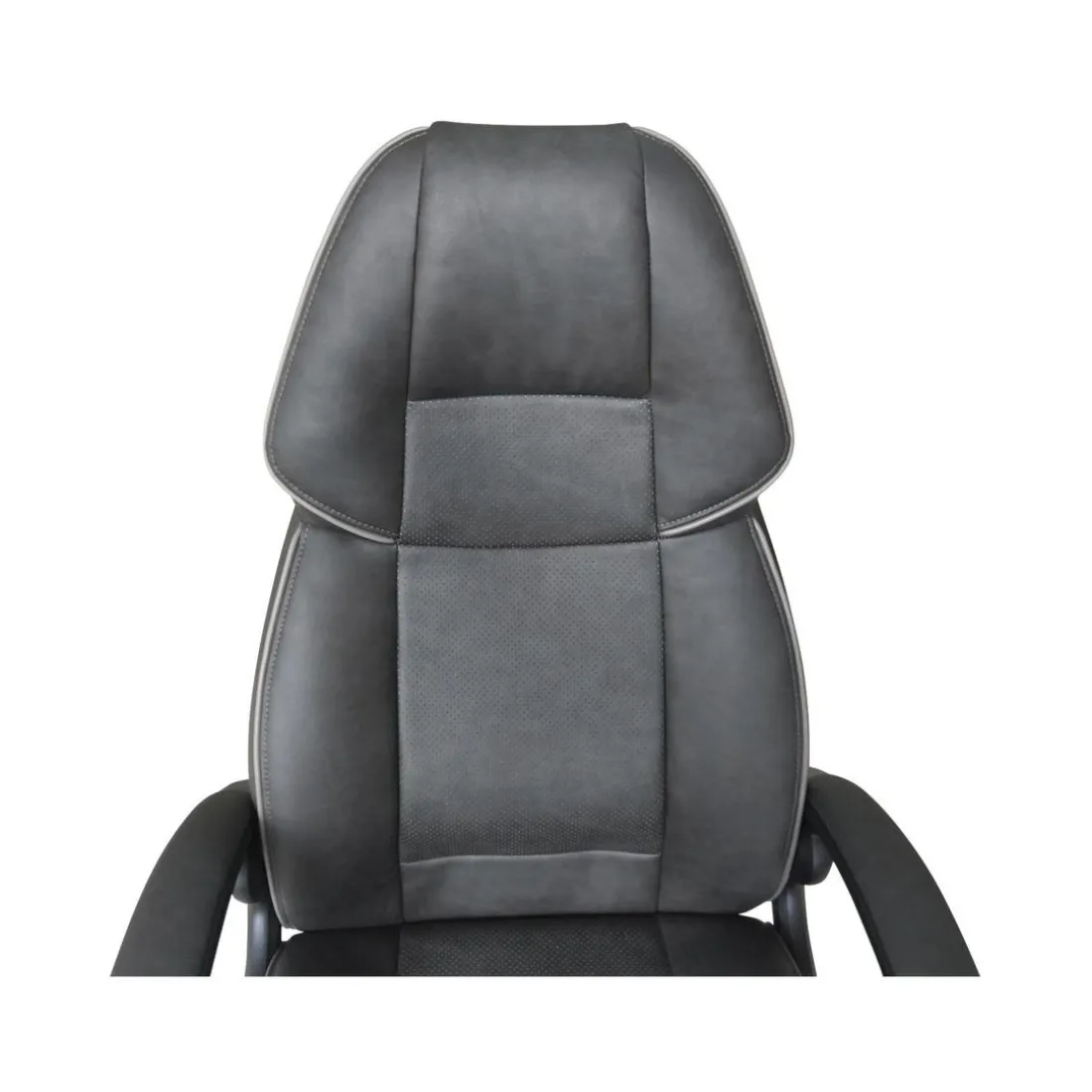 Chaise de Bureau à Hauteur Réglable Noir et Gris