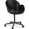 Chaise de bureau avec accoudoirs 'ORION' noire