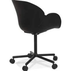 Chaise de bureau avec accoudoirs 'ORION' noire