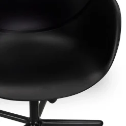Chaise de bureau avec accoudoirs 'ORION' noire