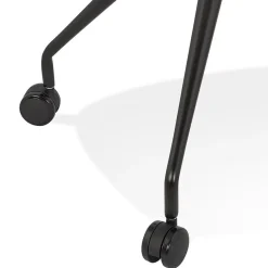 Chaise de bureau avec accoudoirs 'SPLIT' noire sur roulettes