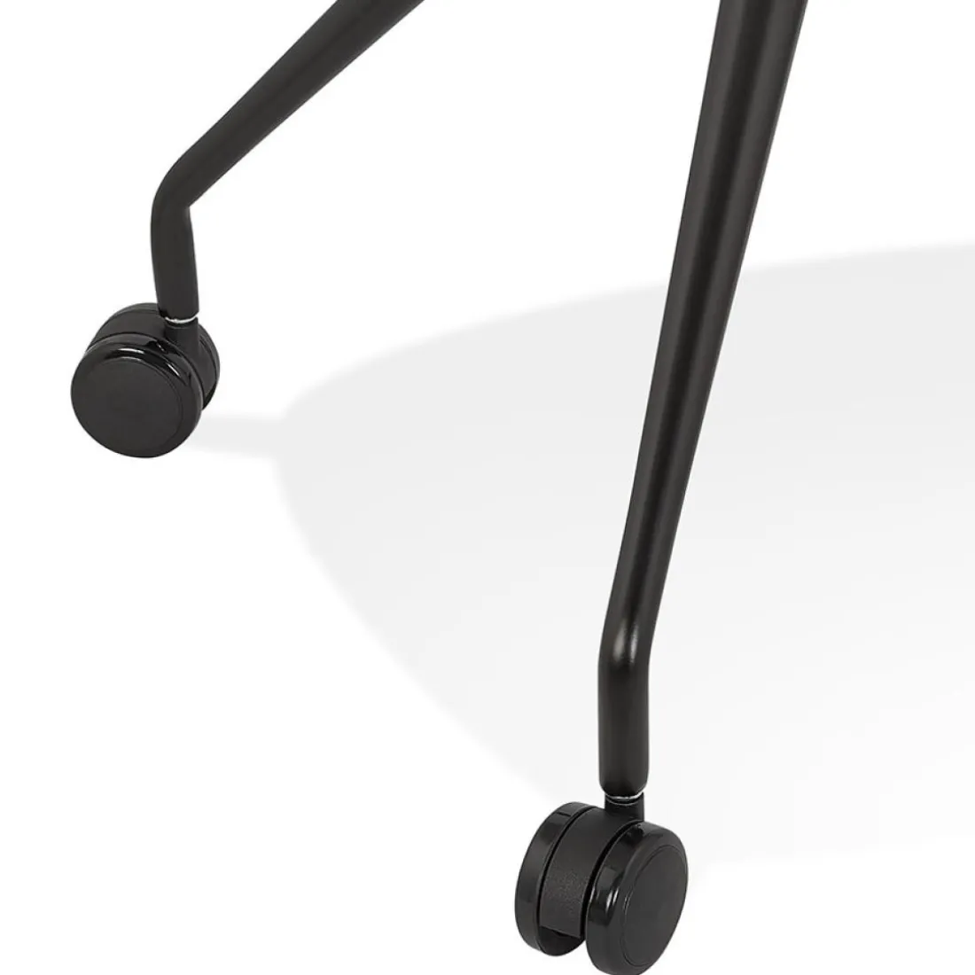 Chaise de bureau avec accoudoirs 'SPLIT' noire sur roulettes